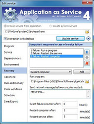 Run Application as Service screenshot